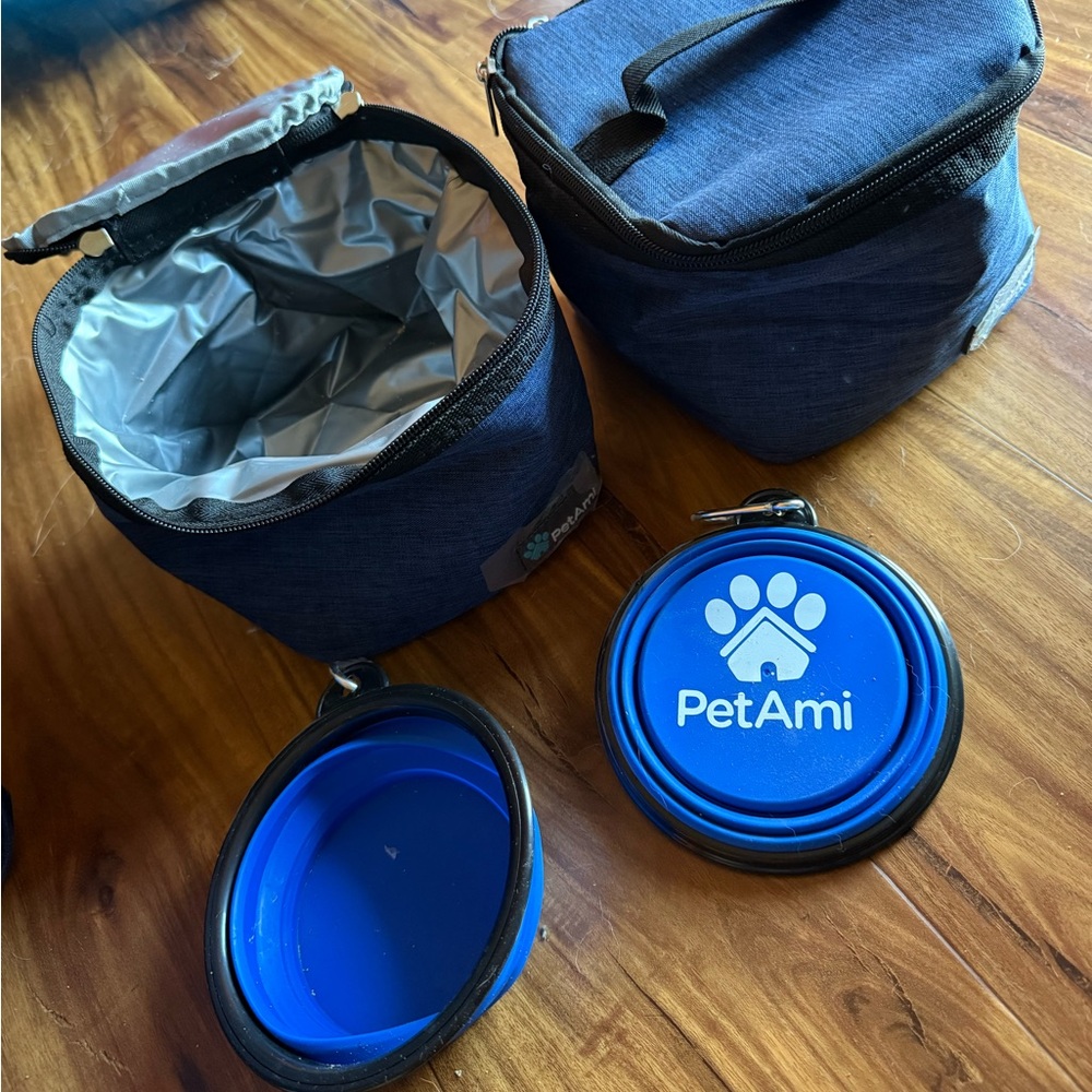 PetAmi Blue Insulated Dog Backpack Cooler - Picture 6 of 10
